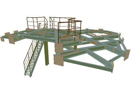 Platform in reactor building